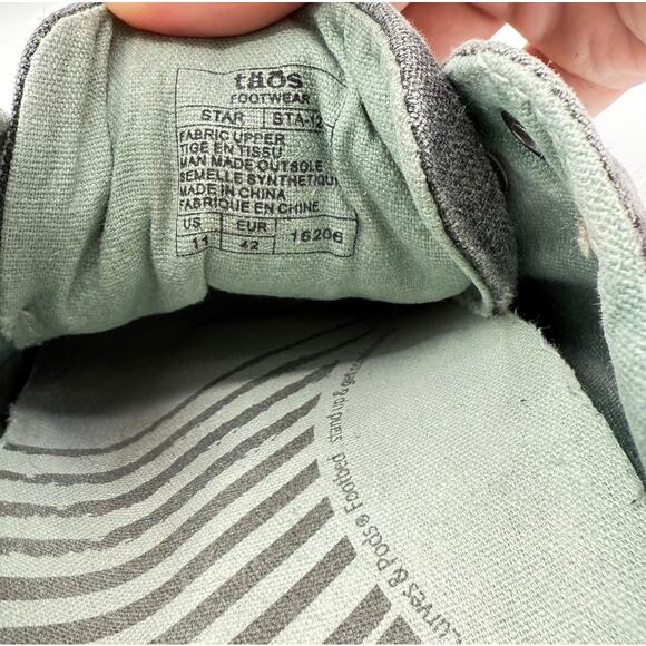 Taos Star Sneakers Low Top Lace Up Casual Comfort Charcoal Wash Canvas Womens 11 - Picture 6 of 7